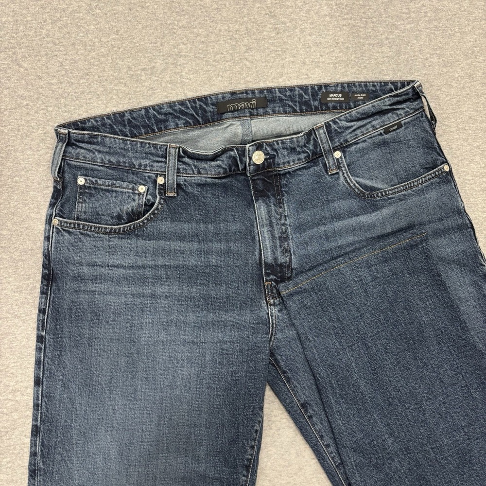 Mavi Marcus Slim Straight Jeans Men's Size 40x34 (Fits 39x27) Blue Medium Wash